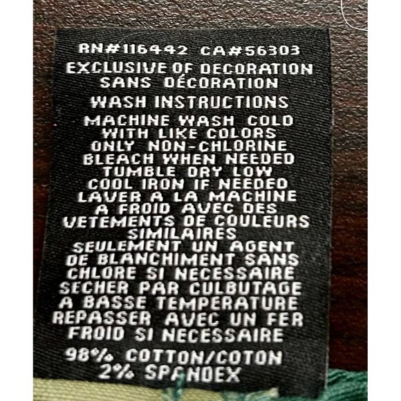 PETALS Patchwork Cargo Pants Green Multitone Streetwear Y2K Workwear Vibes LARGE - Picture 7 of 12